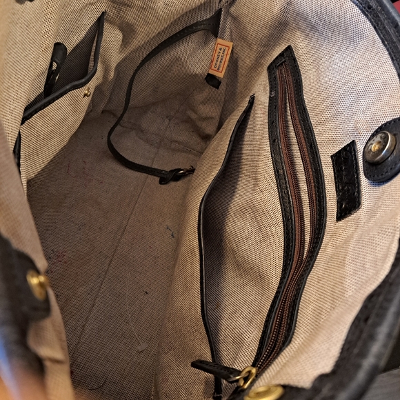 Tote 100% leather black ostrich - Picture 6 of 6